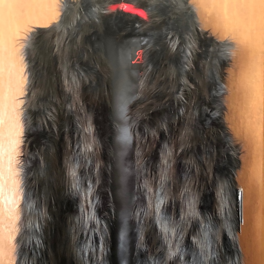NWT Adrienne Landau Vest with matching head wrap - Picture 5 of 7